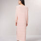 Cappotto lungo in maglia fine con scollo a V