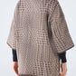 Giacca cardigan in maglia jacquard con tasche