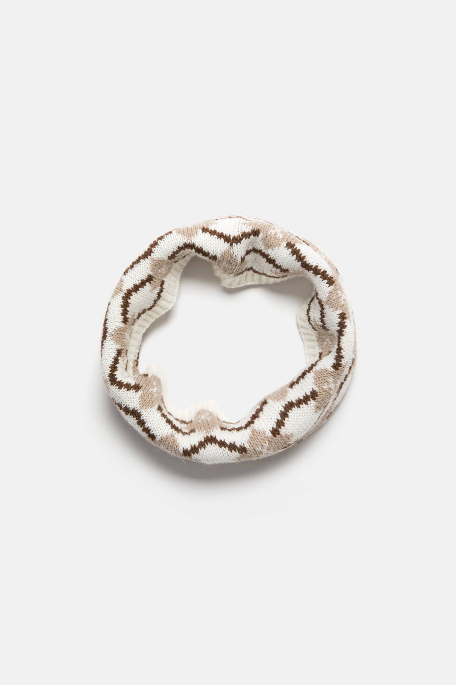 Scaldacollo jacquard in maglia