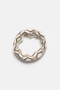 Scaldacollo jacquard in maglia