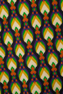 Gilet in maglia jacquard multicolor