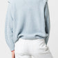Maglione in maglia con trecce e spalle strutturate