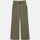 Pantaloni ampi in tessuto testurizzato con coulisse