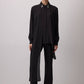 Camicia in chiffon con colletto gioiello