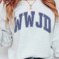 Felpa girocollo grafica WWJD