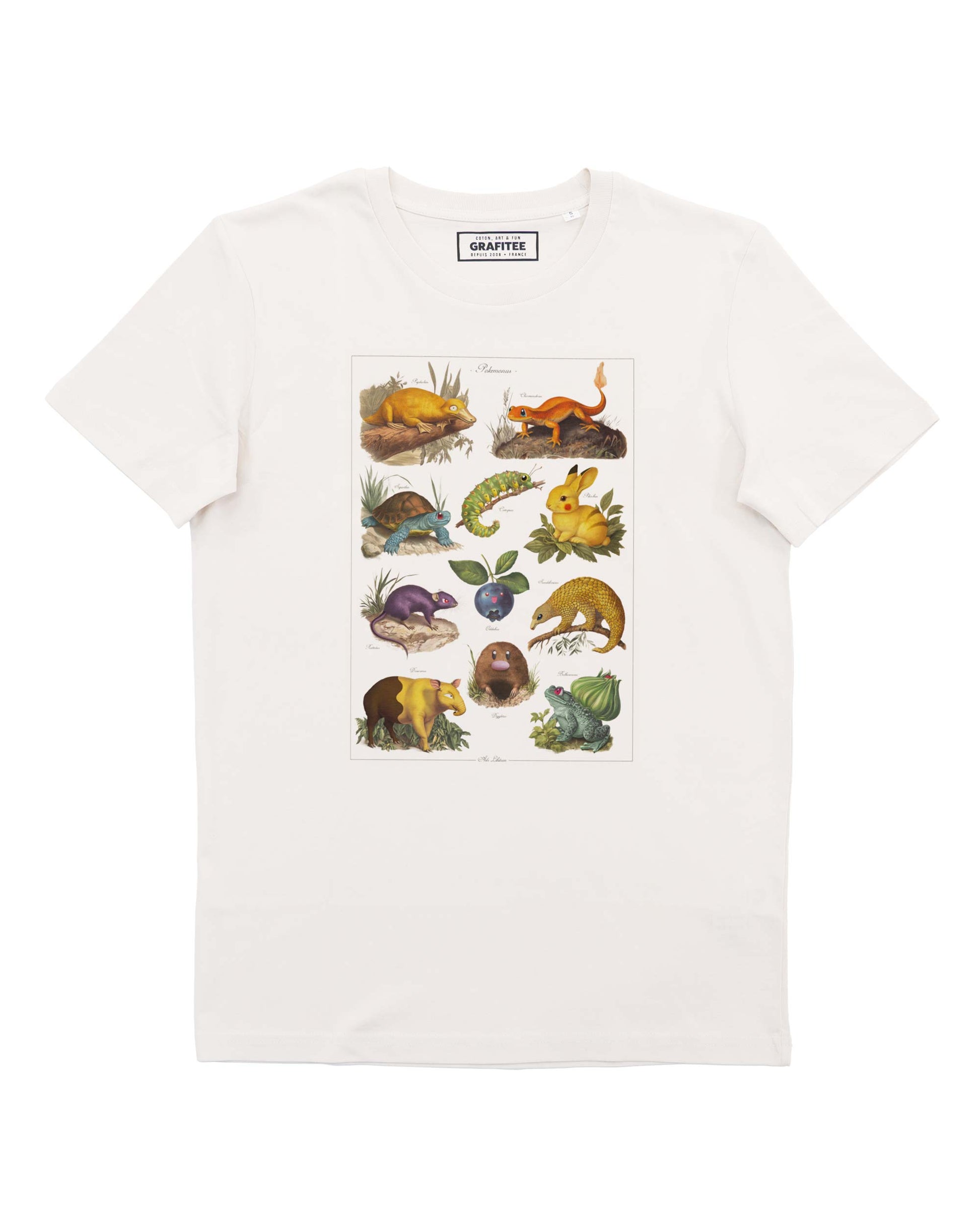T-shirt unisex in cotone biologico con stampa Pokémon
