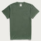 T-shirt con taschino in canapa biologica color Cipresso