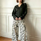 Pantaloni a palazzo Petunia con stampa floreale