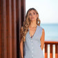Gilet in lino da donna