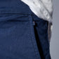 Pantaloncini chino elasticizzati blu navy