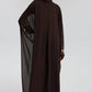 Abito lungo in chiffon con maniche a pipistrello
