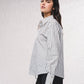 Blusa classica a righe in cotone
