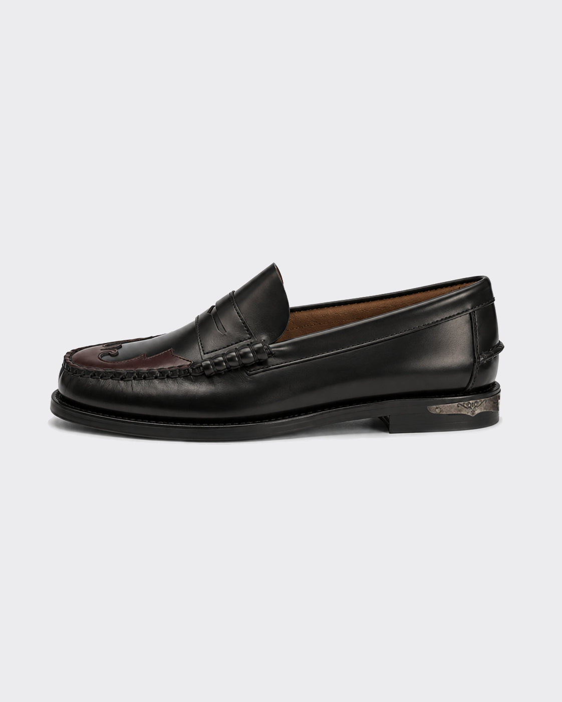 Mocassino Woman Dan Scarabeo Nero/Burgundy