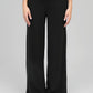 Pantaloni palazzo neri a vita elastica