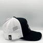Cappellino trucker nero con patch grafica