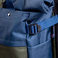 Zaino roll-top in poliestere riciclato navy e khaki