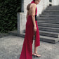Maxi Sciarpa a Coste in Puro Cashmere