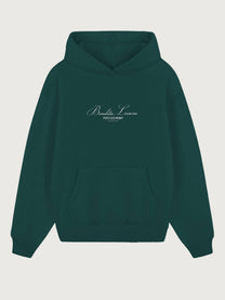 Felpa unisex con ricamo Loco Monky verde scuro