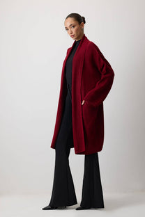 Cardigan oversize in maglia con tasche