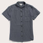 Camicia a maniche corte a quadri blu navy