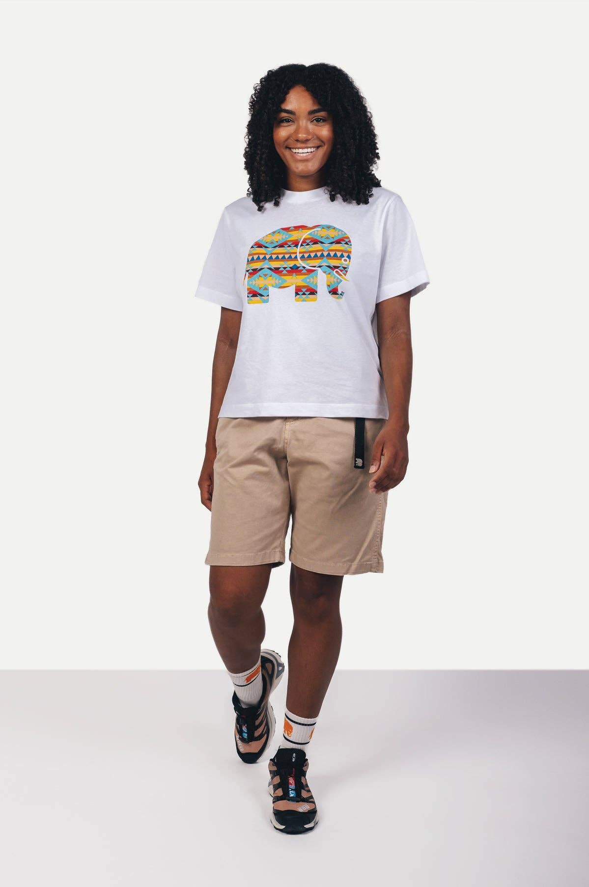 T-shirt donna Navajo in cotone biologico bianca