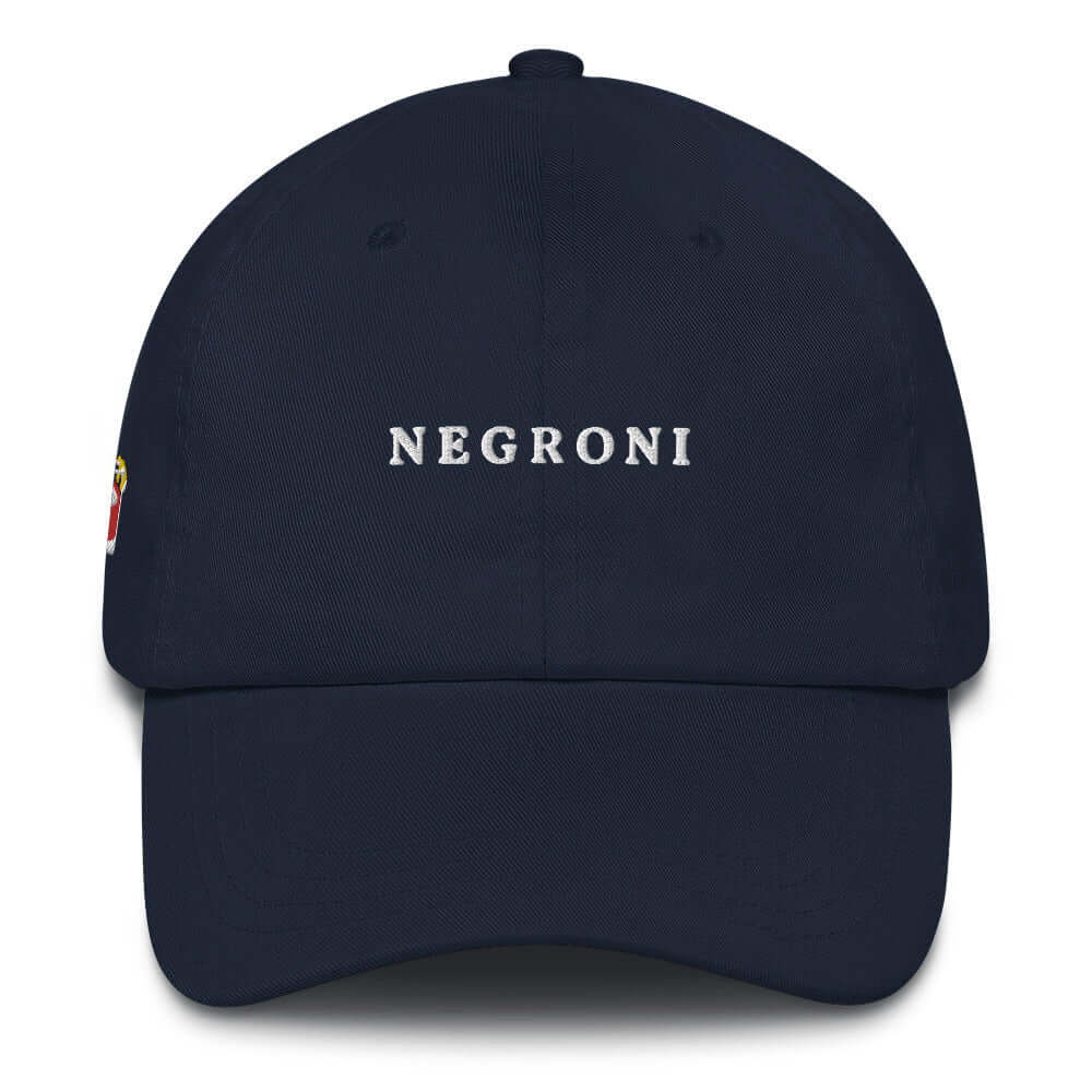 Cappellino Negroni ricamato stile dad hat