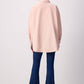 Camicia in popeline oversize rosa