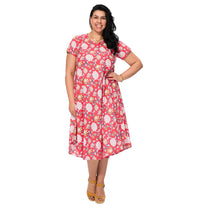 Abito estivo midi boho floreale in cotone