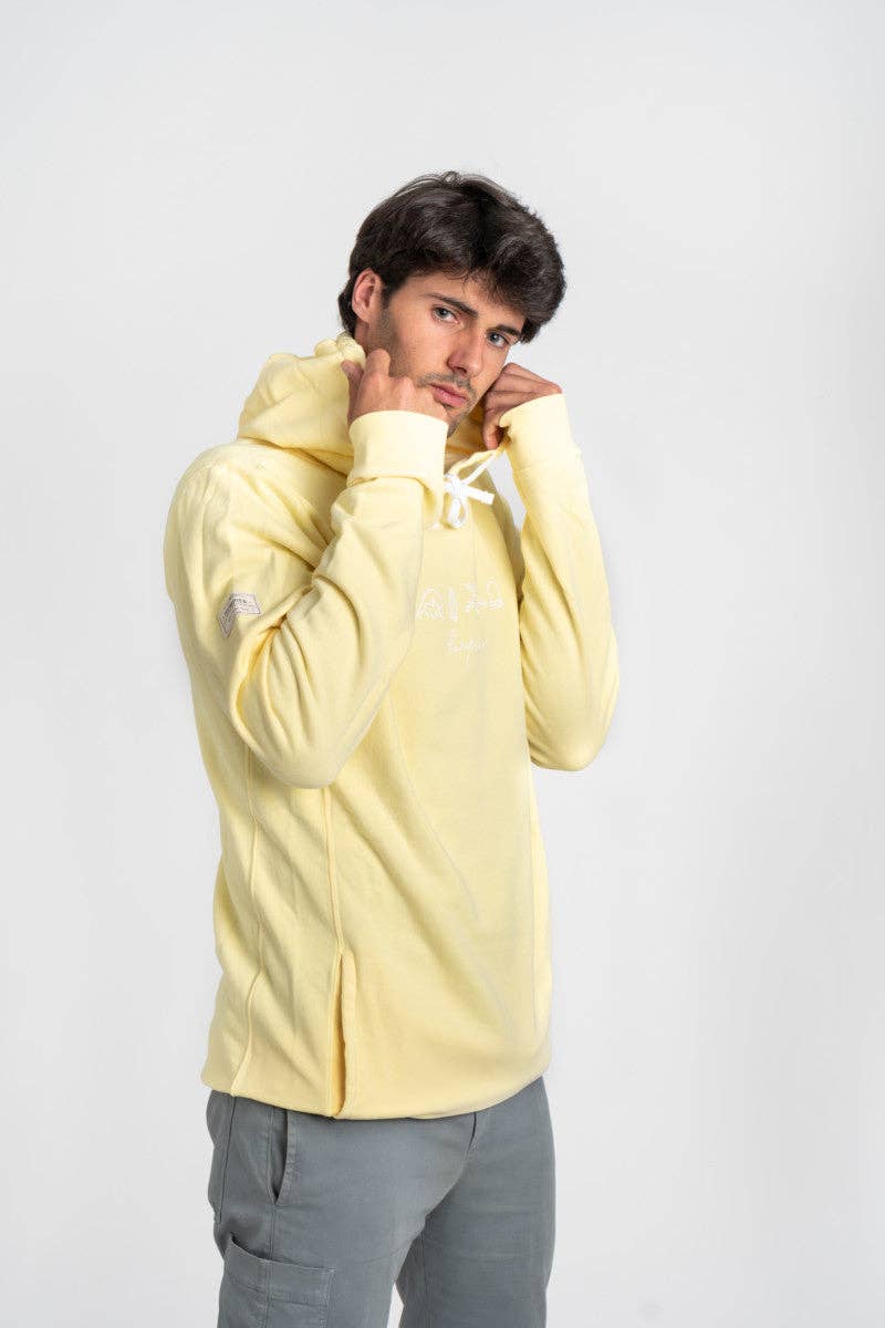 Felpa con cappuccio Wakama in cotone biologico