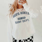 Felpa oversize con stampa Santa Monica Surf Dept