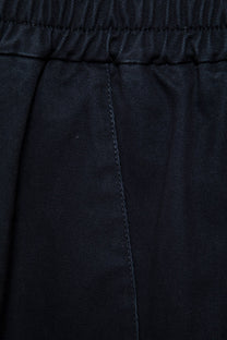 Pantaloni ampi in cotone a vita alta