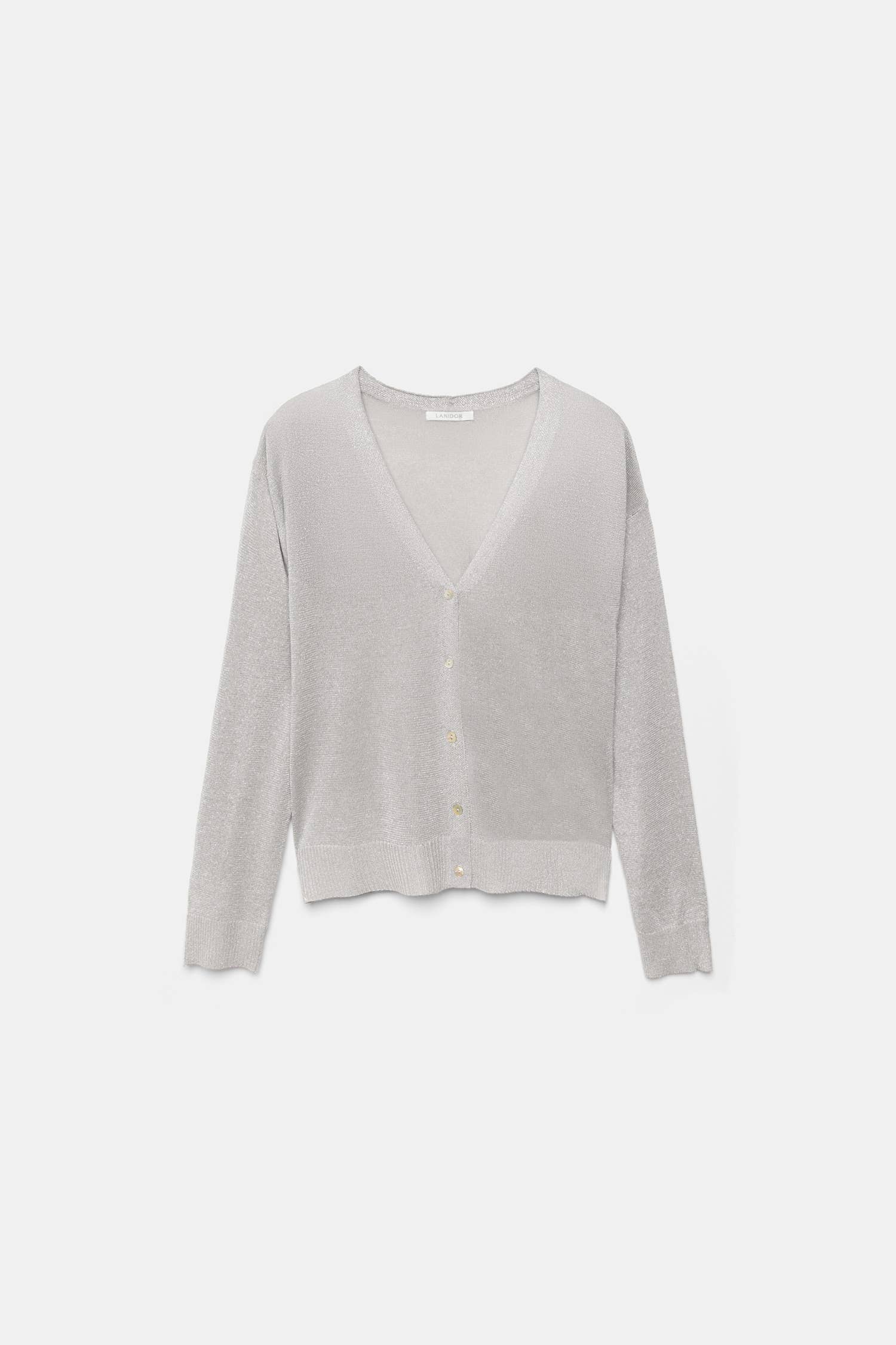 Cardigan in maglia con scollo a V