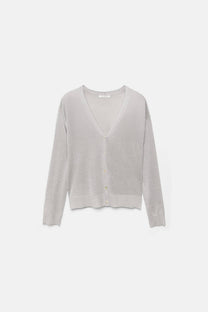 Cardigan in maglia con scollo a V