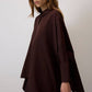 Camicia oversize con nastro e design fluido