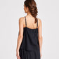 Top Annie nero in cotone biologico