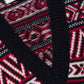Gilet in Maglia Jacquard con Scollo a V