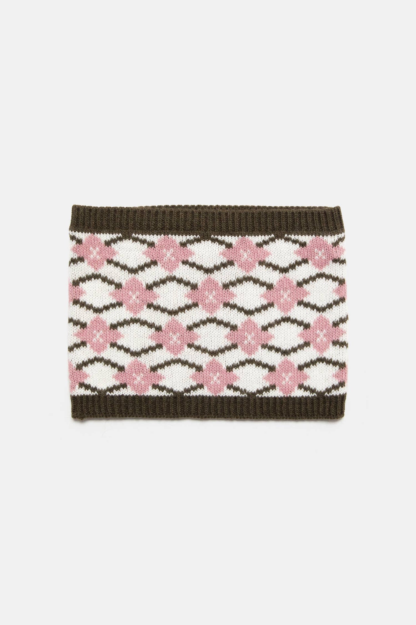 Scaldacollo in maglia jacquard