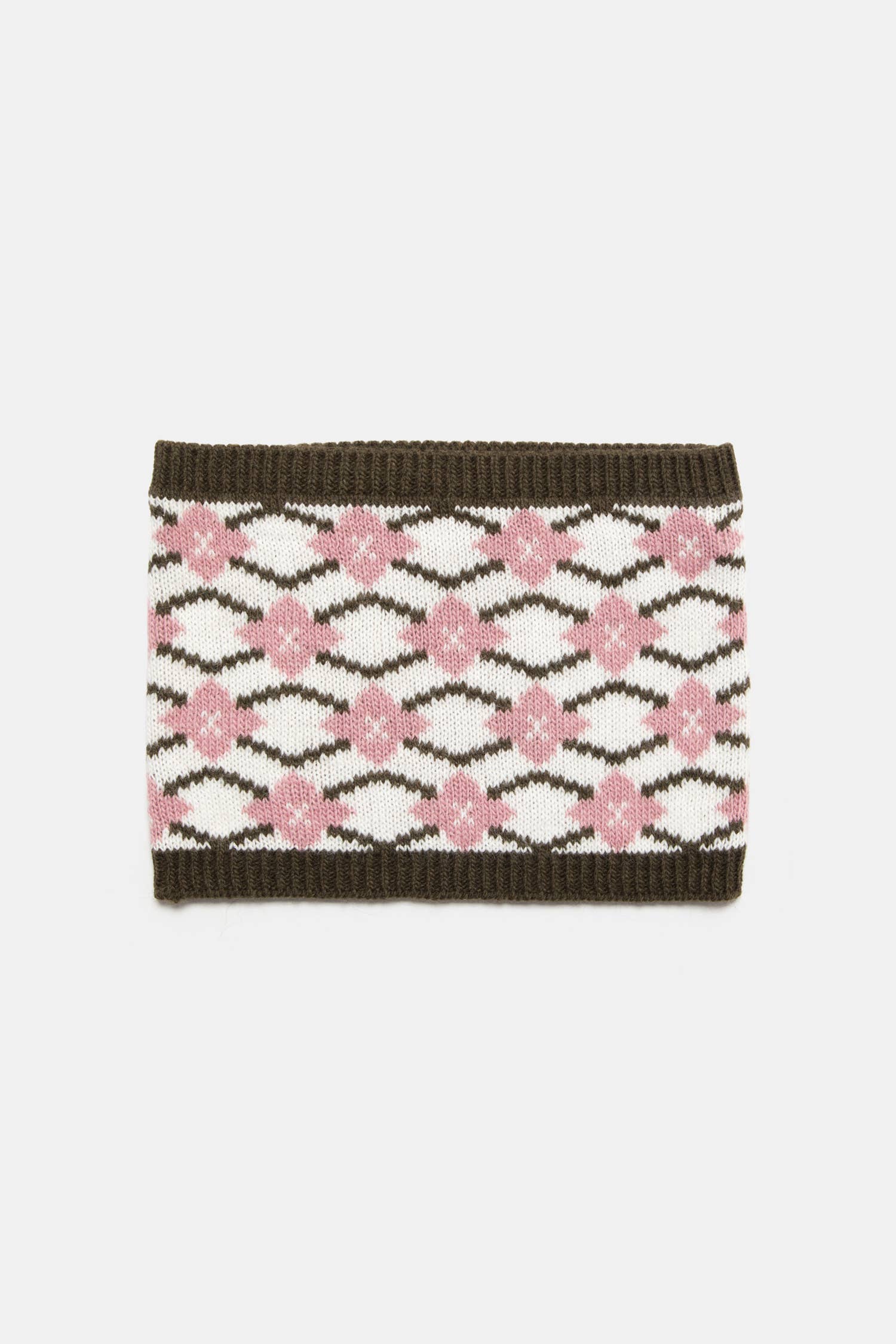 Scaldacollo in maglia jacquard