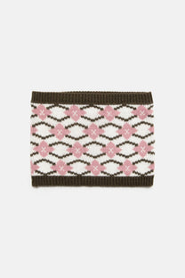 Scaldacollo in maglia jacquard