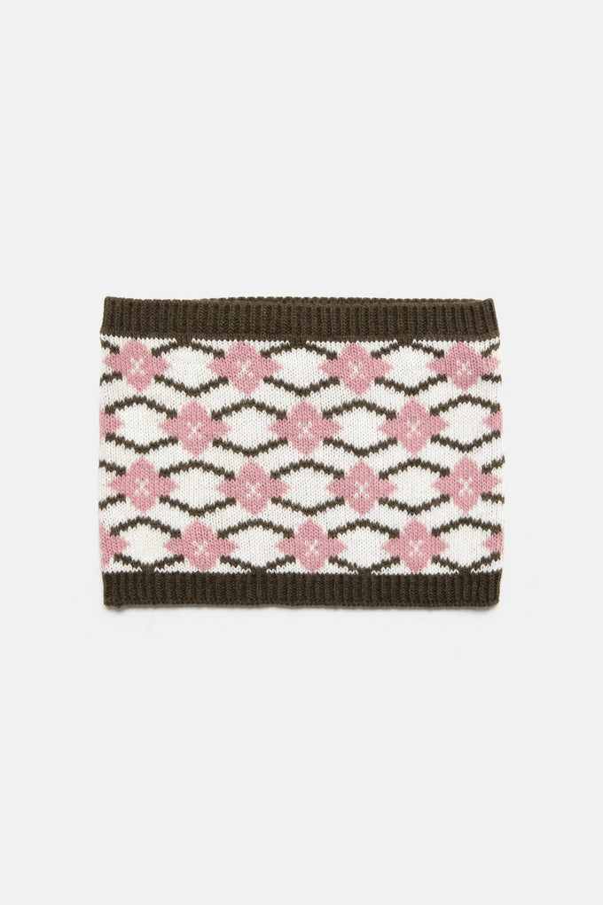 Scaldacollo in maglia jacquard