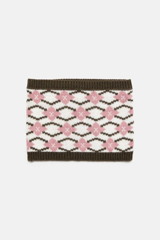 Scaldacollo in maglia jacquard