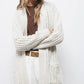 Cardigan in maglia strutturata con cintura