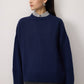 Maglione basic girocollo in misto cashmere