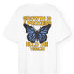 T-shirt bianca oversize Butterfly in cotone biologico