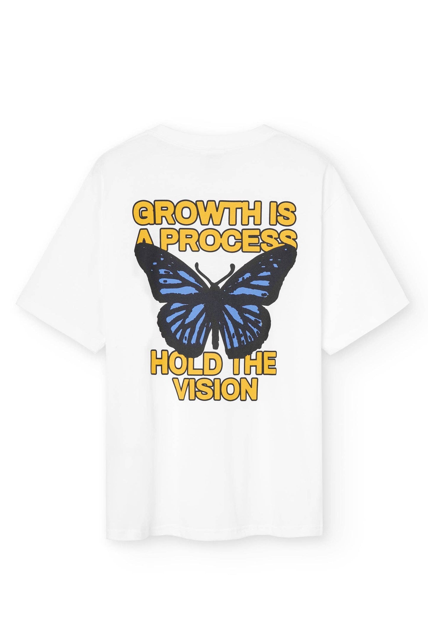 T-shirt bianca oversize Butterfly in cotone biologico