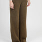 Pantaloni ampi in velluto a coste verde militare