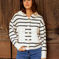 Cardigan Gilet Louna Beige Oversize con Cintura
