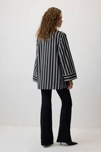 Camicia a righe con glitter