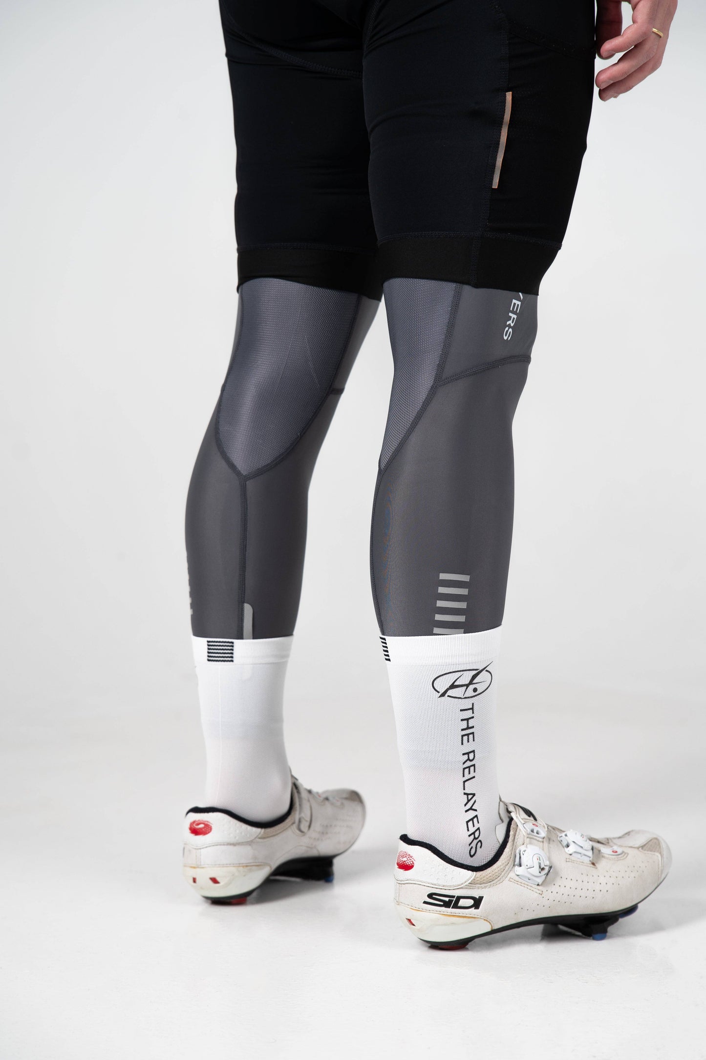 Calzini bianchi tecnici da ciclismo