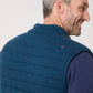 Gilet imbottito reversibile Brunch blu navy e blu petrolio